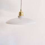 White opaline pendant light