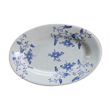 Antique oval tray by the imperial manufacture and the Royal Nimy, "saxe" pattern, 1930s