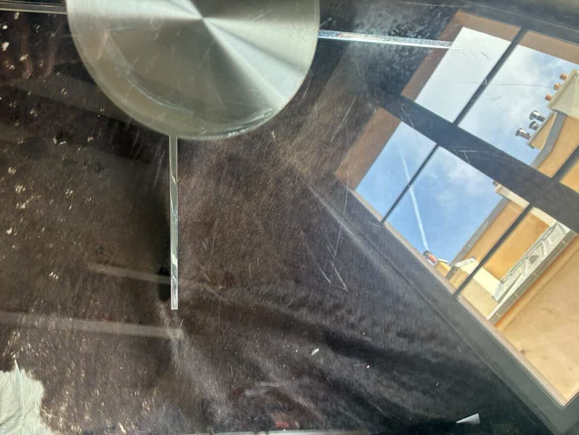 Glass coffee table in Roche Bobois style