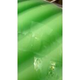 Contemporary Green and Milky-White Sphere Pendant in Murano Glass