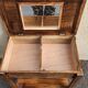 Beautiful vintage wooden bedside table with mirror.