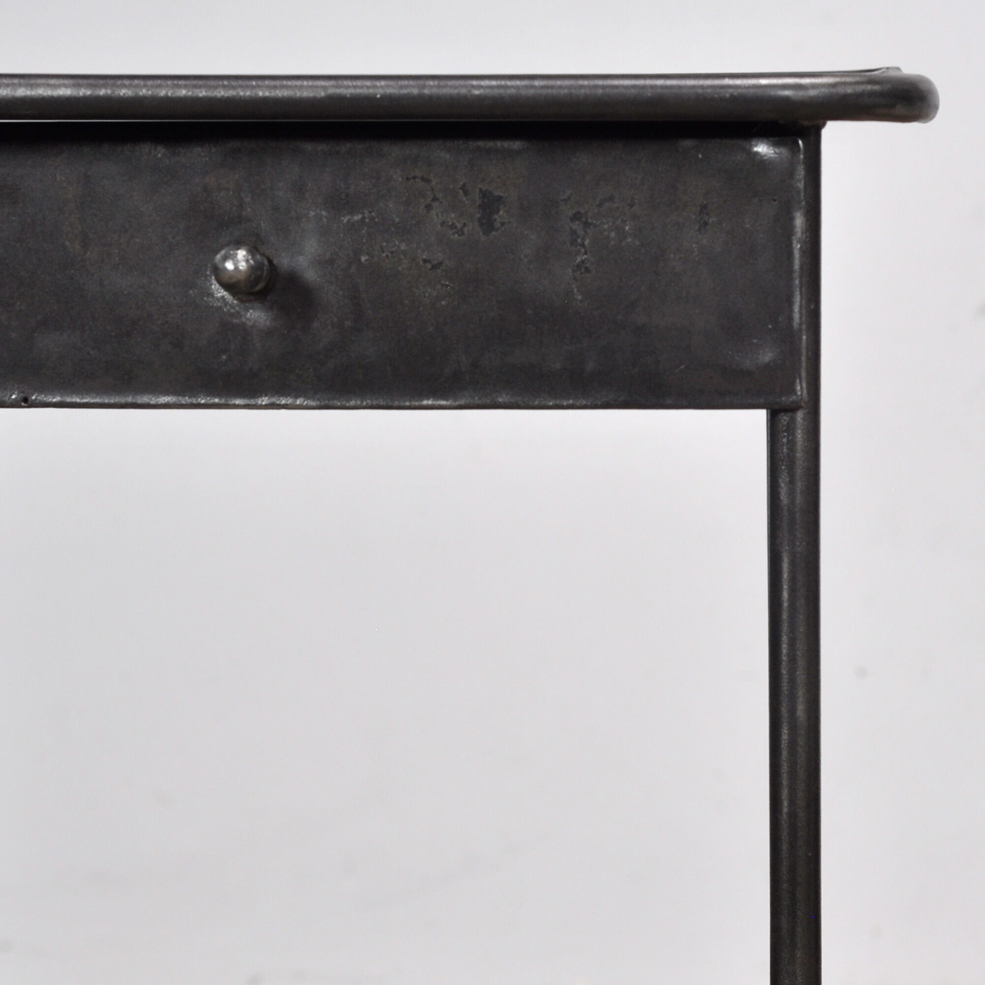 Set of iron bedside tables, 1910s
