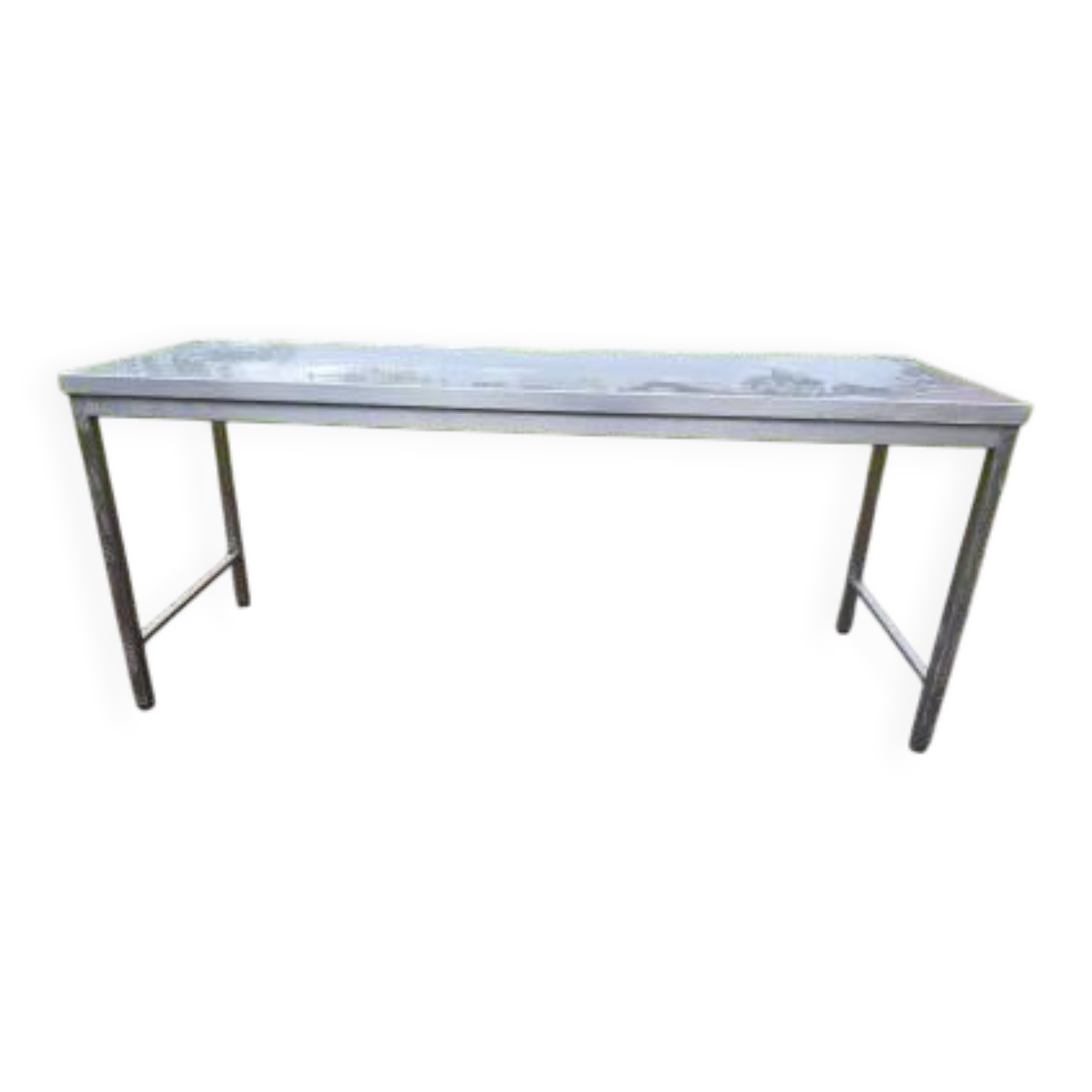 Stainless steel communal table