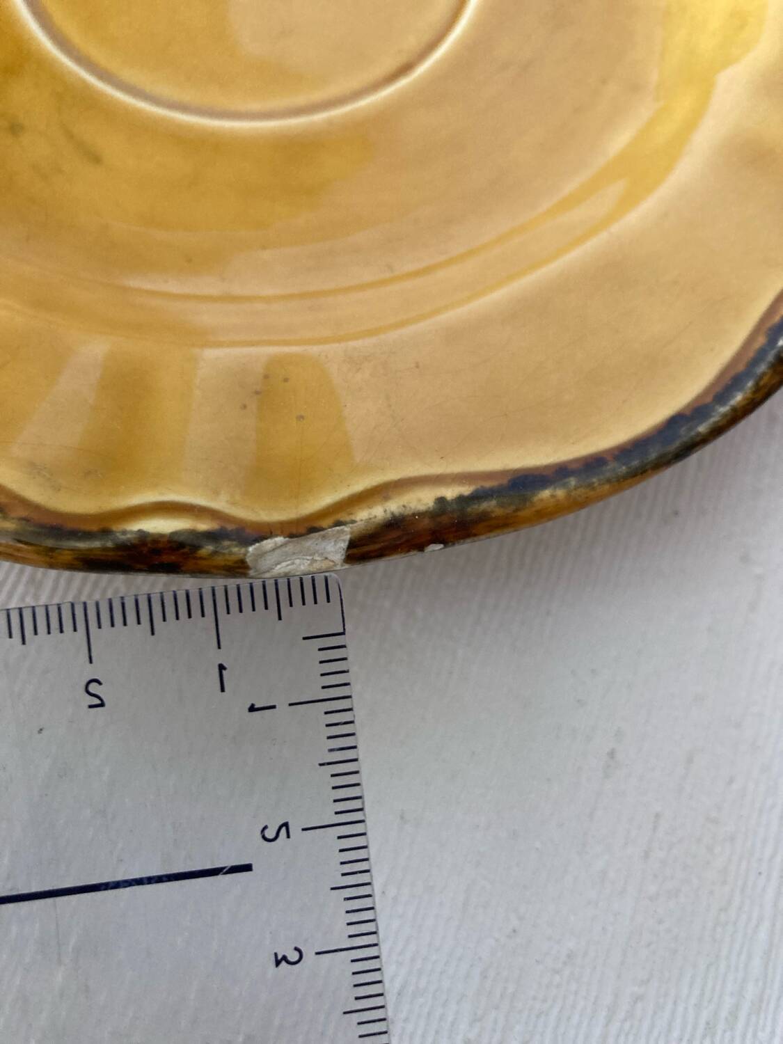 Vintage Pineapple Barbotine Jam Jar