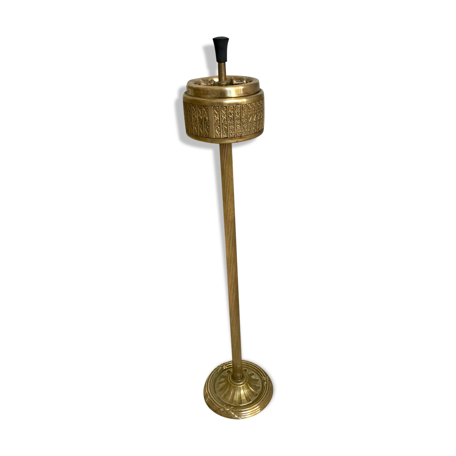 Brass standing ashtray