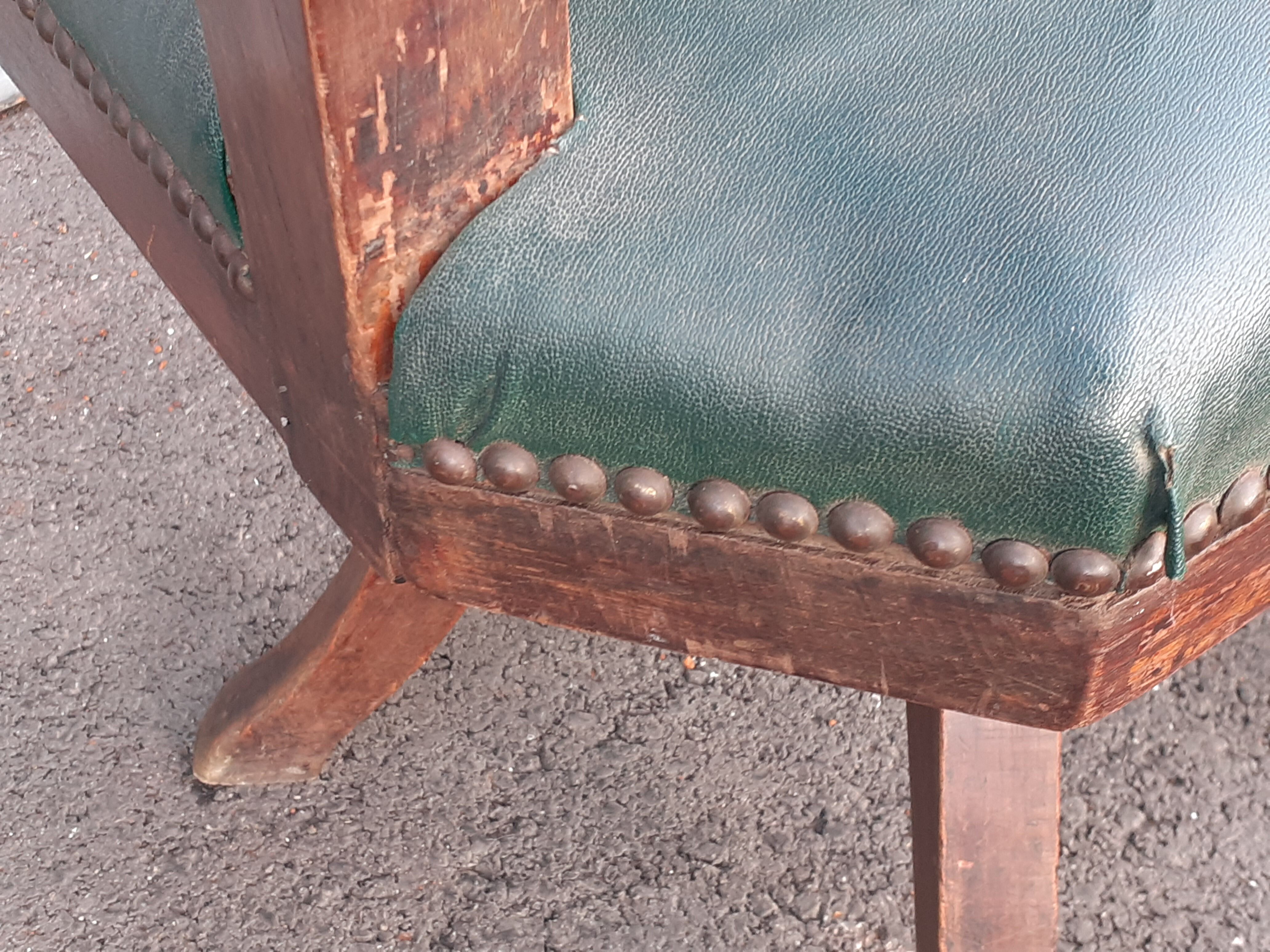 Fauteuil de bureau ancien administratif pivotant vintage