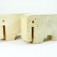 Pair elephant bookends travertine Fratelli Mannelli, 1970s