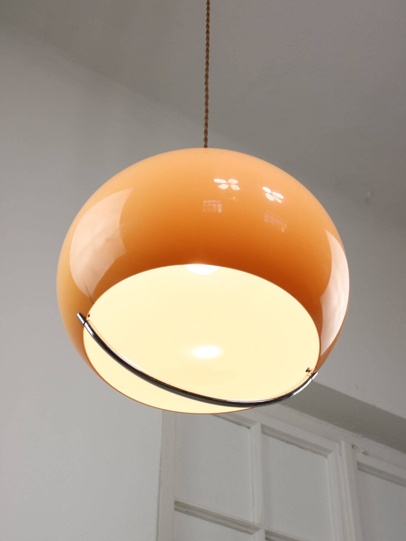 Lampe à suspension jolly space age italienne de guzzini