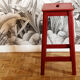 Tabouret d'atelier en bois