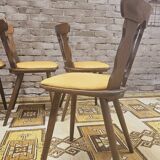 Set of 4 bistro chairs 1960
