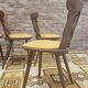 Lot de 4 chaises bistrot 1960
