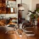 Vintage Italian design dining table from the 1970s.