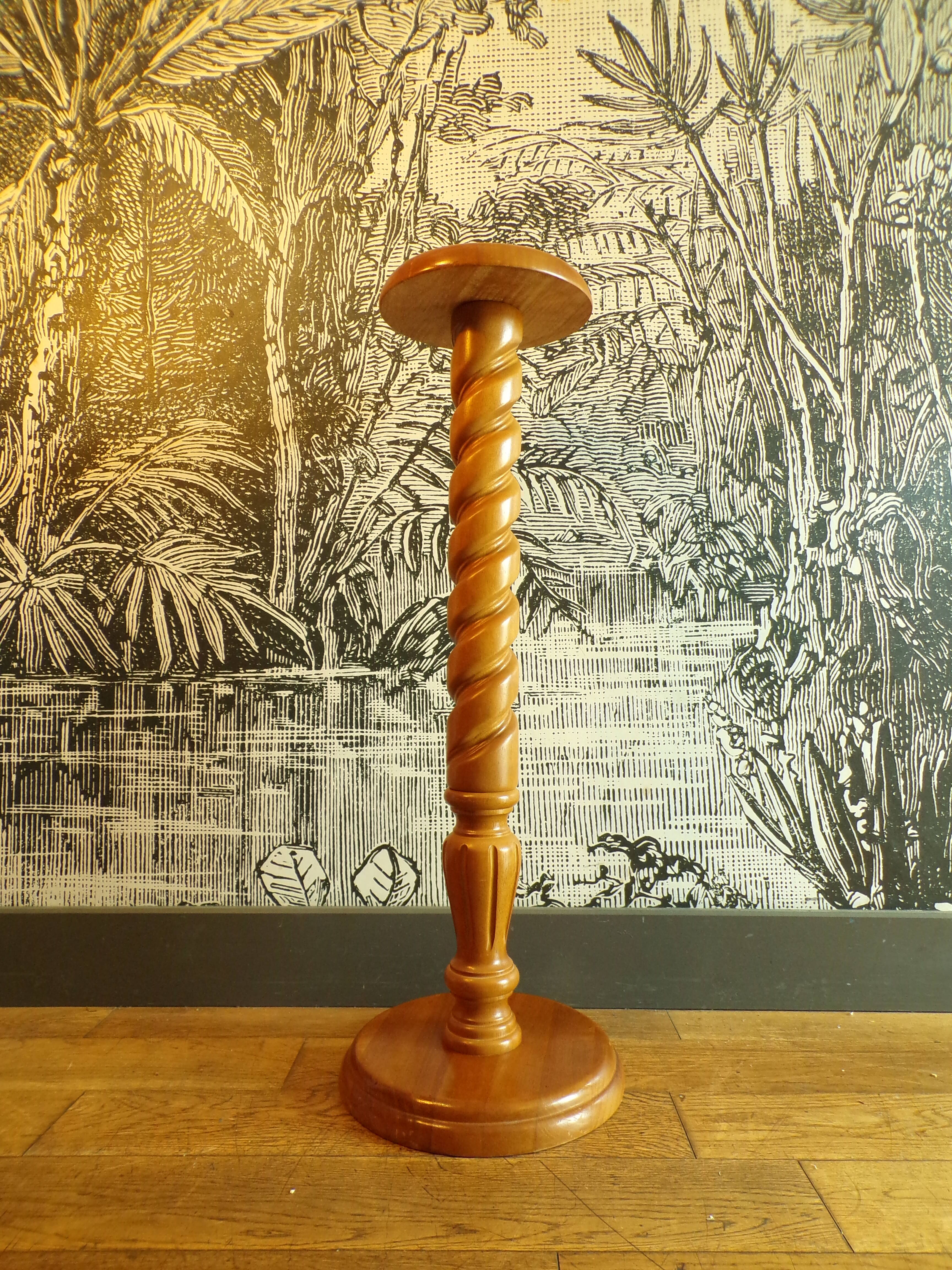 Colonne de présentation en bois h=85cm