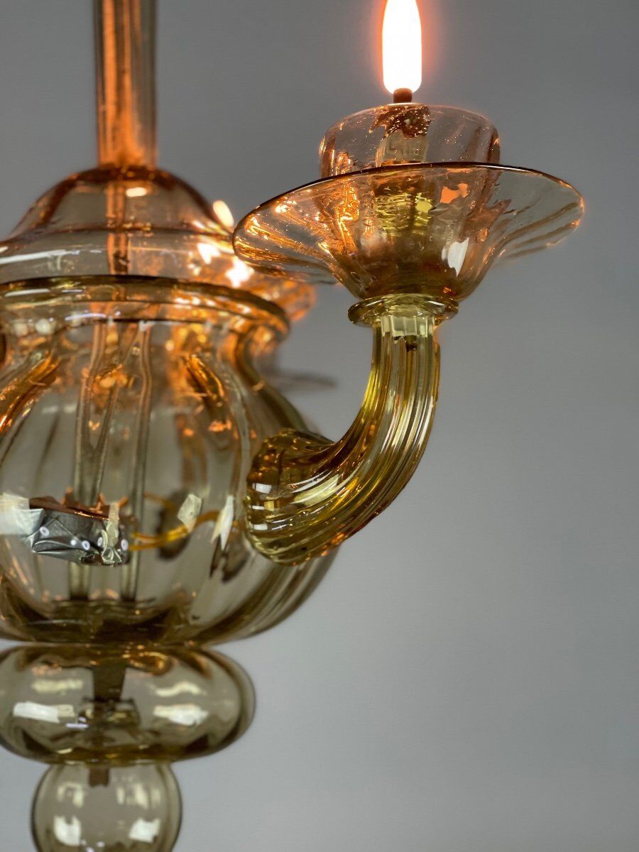 Venetian lantern made of murano glass