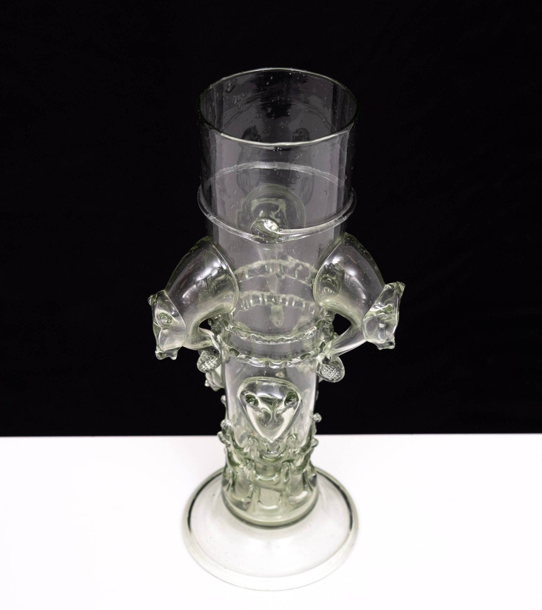 Vase en verre d'art vénitien du début du XXe siècle