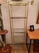 Golden brass shelf Hollywood Regency