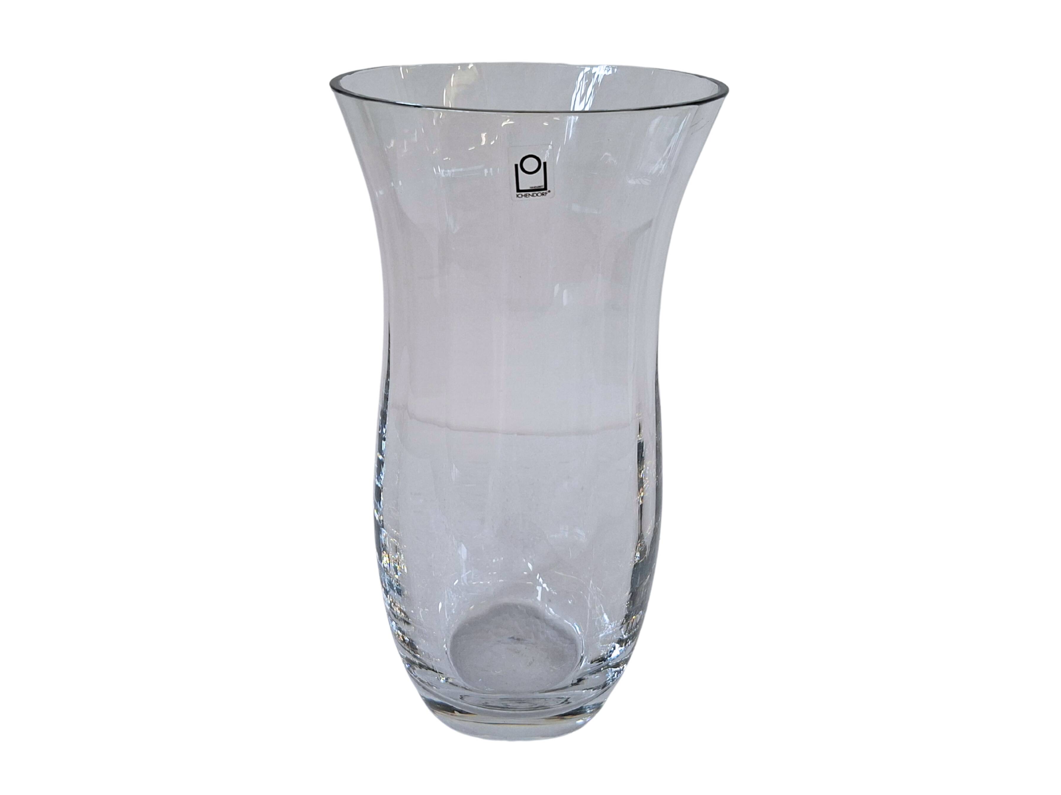 Vaso Centro Tavola Vintage ICHENDORF in Cristallo – Handarbeit – H 30cm