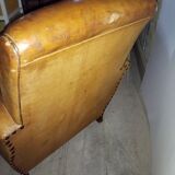 Leather club chair