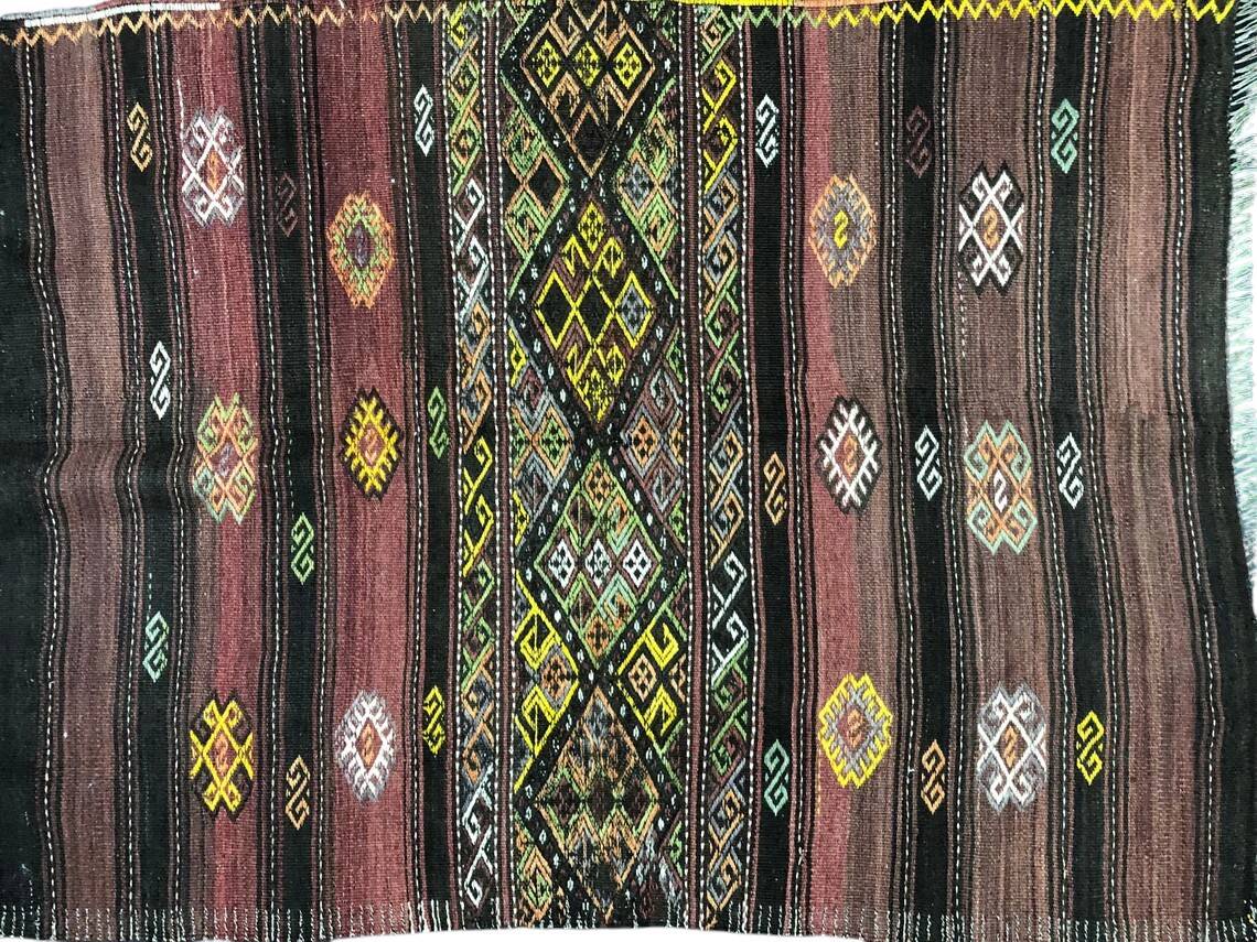 Oushak Handwoven Tribal Kilim Rug