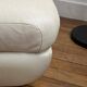 Leather pouf from the 70s/80s