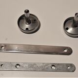 Patère double-coated vintage chrome metal coat