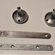 Patère double-coated vintage chrome metal coat