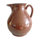 Pitcher brown glazed ceramic ball 60/70 years