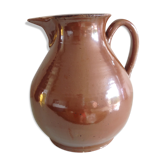 Pitcher brown glazed ceramic ball 60/70 years