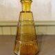 Art deco glass carafe in yellow