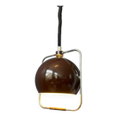 Vintage brown GEPO suspension | Space Age light fixture | Mid-Century Modern ceiling light