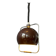 Vintage brown GEPO suspension | Space Age light fixture | Mid-Century Modern ceiling light