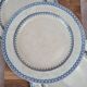 Set of 3 large antique plates, W. Adams & Sons, Etruscan Border design, Victorian Era.