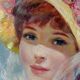 Fine Impressionist Oil On Canvas Society Lady by John Strevens (1902-1990)