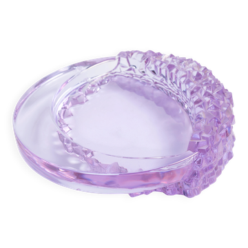 Mid-Century Light Purple Glass Ashtray Bowl, Italy, 1970s