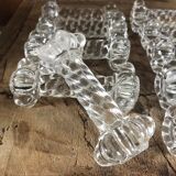 Moulded glass knife holders