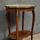 Display table - Louis XV style side table, finely crafted in mahogany.