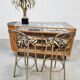 Midcentury vintage brass golden barstools 'eclectic'