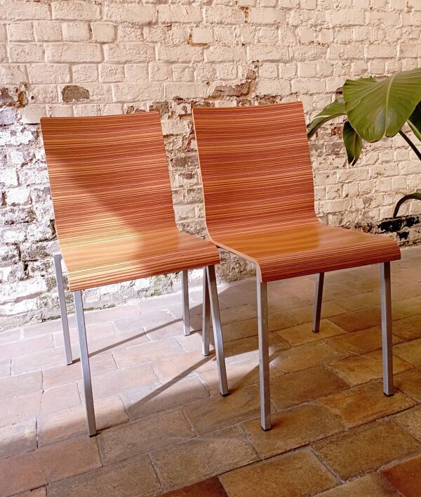 Paire de chaises vintage Kuadra / Pedrali - Design italien