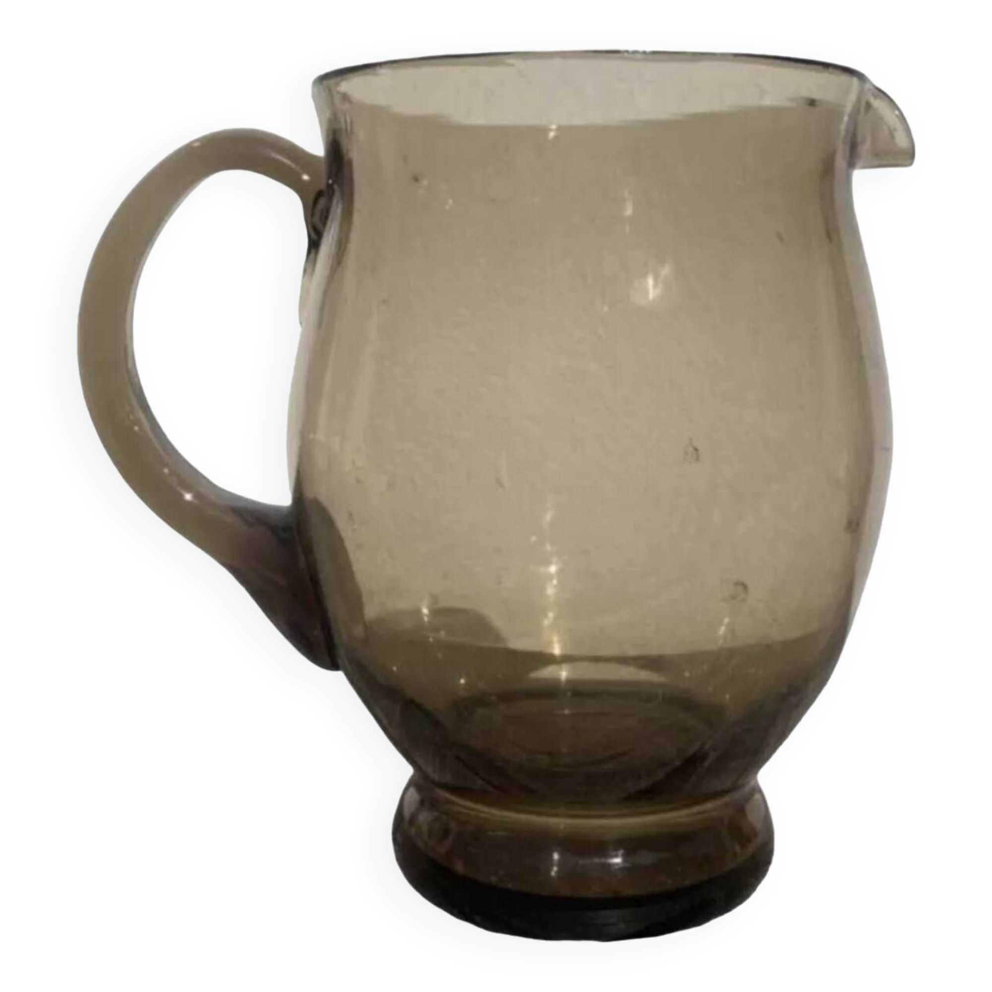 1970s blown glass pitcher