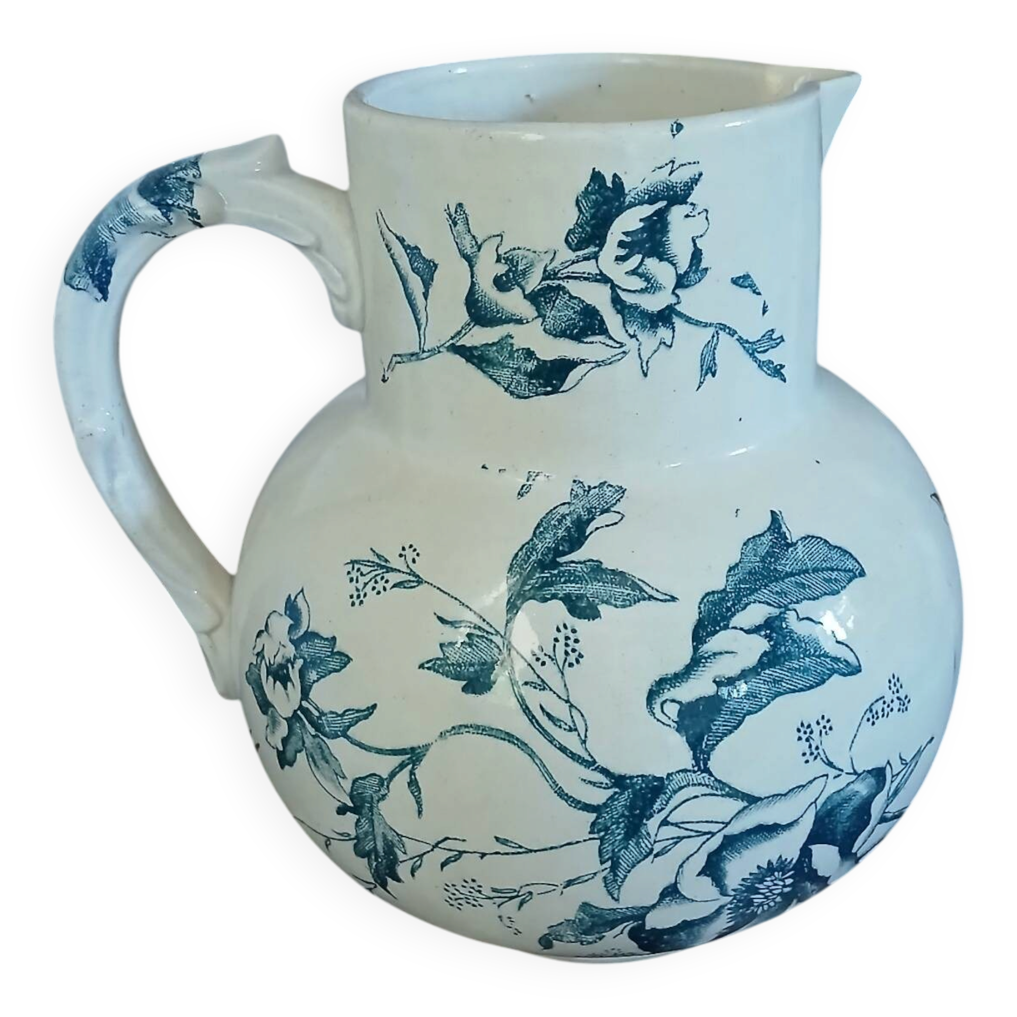 Antique pitcher in ironstone
