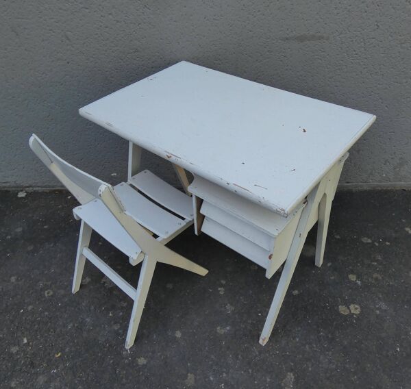 bureau scandinave pieds compas pour enfant