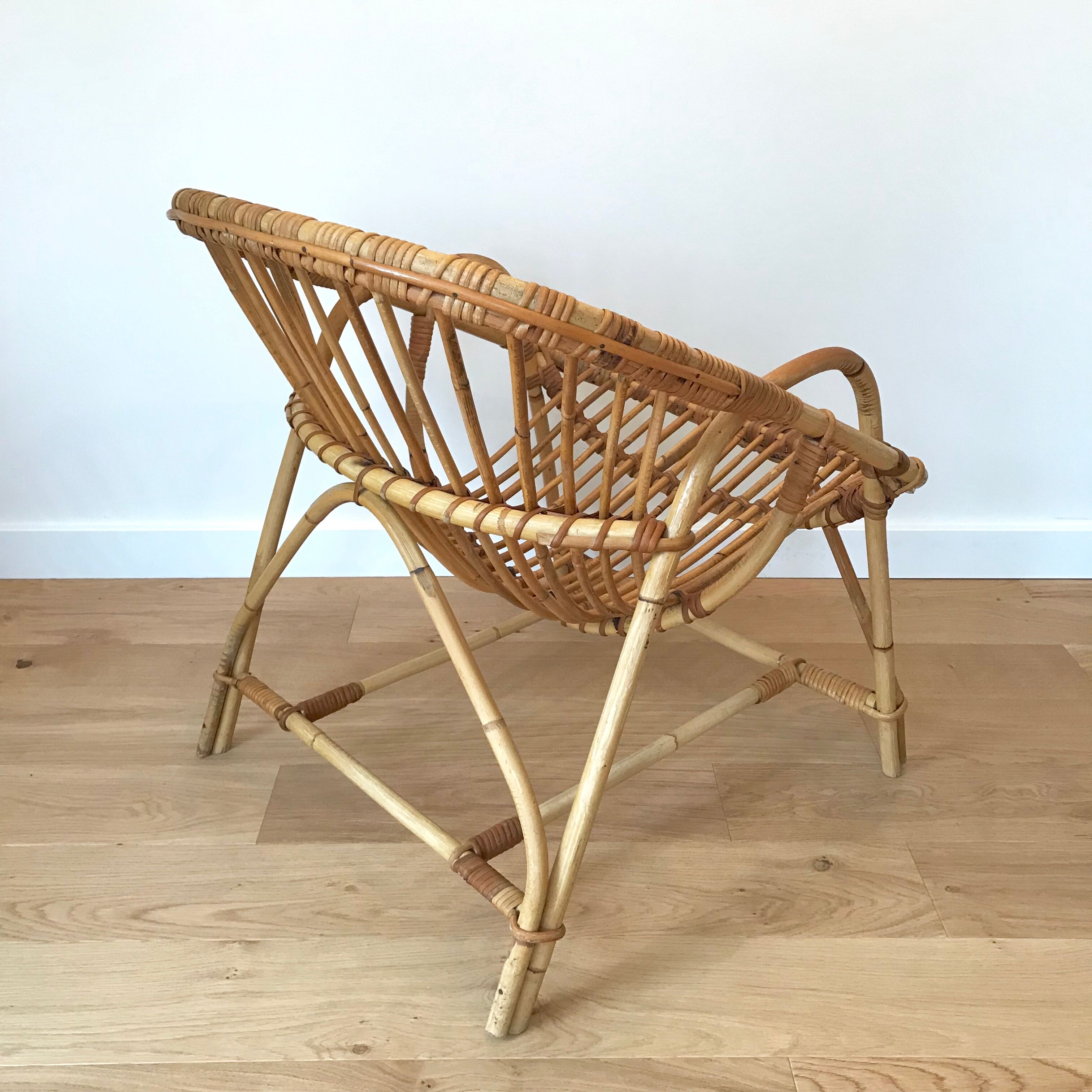 Rattan armchair