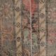 Vintage Turkish Oushak Rug Handwoven 52x712 cm