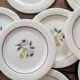 Vintage dessert plates – floral bouquet – French earthenware