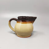 Brown Coffee Set in Faenza Ceramic. Handmade Made in Italy 1970