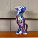 Vase ceramic A. Dressinval Zoomorphic Vintage 1960