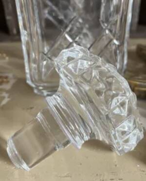 Crystal whiskey decanter
