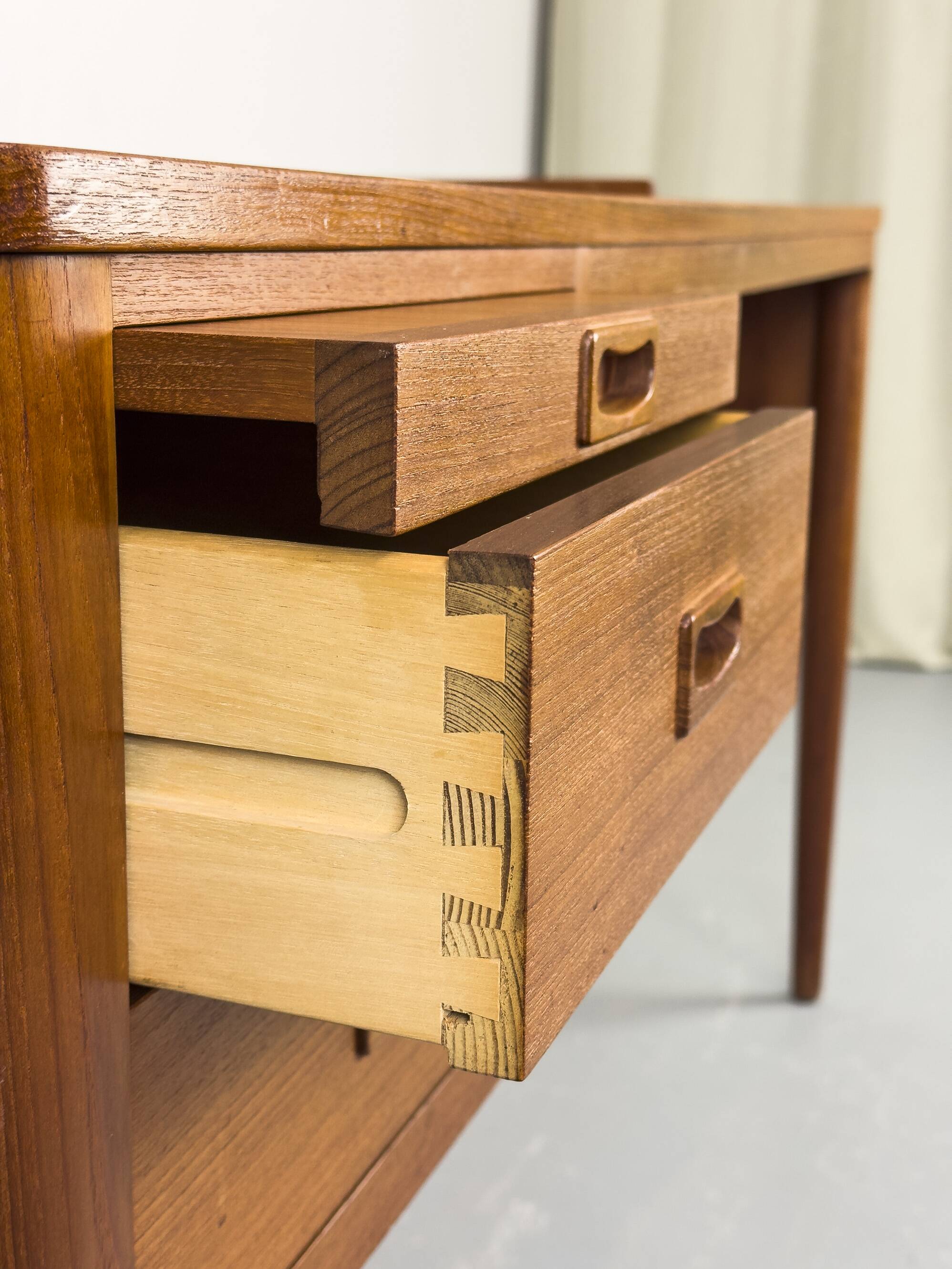 Mid-Century Modern Teak Desk attributed to H. Brockmann Petersen, 1960s