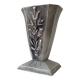 Antique art deco vase in solid aluminum