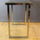 Chrome and gilded console by Romeo Riga around 1970
